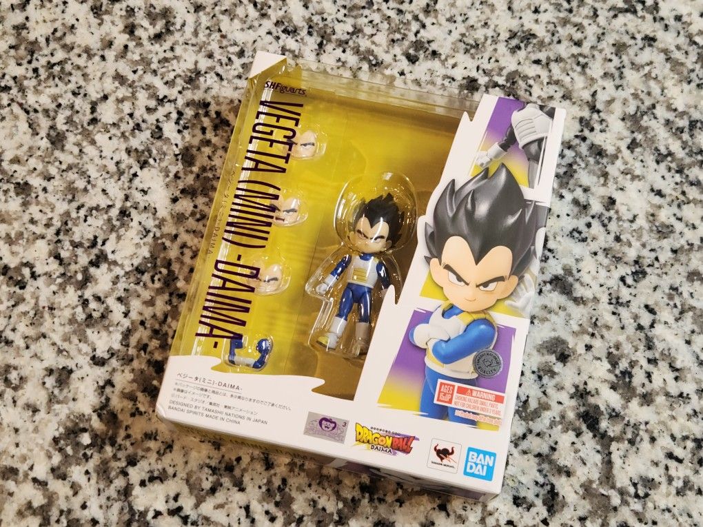 New Bandai Dragon Ball Daima S.H.Figuarts Vegeta Mini Figure