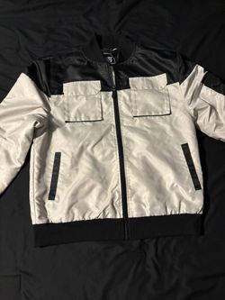 black and White Bomber Jacket