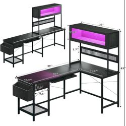 Configurable L Shaped Desk 49” In Box