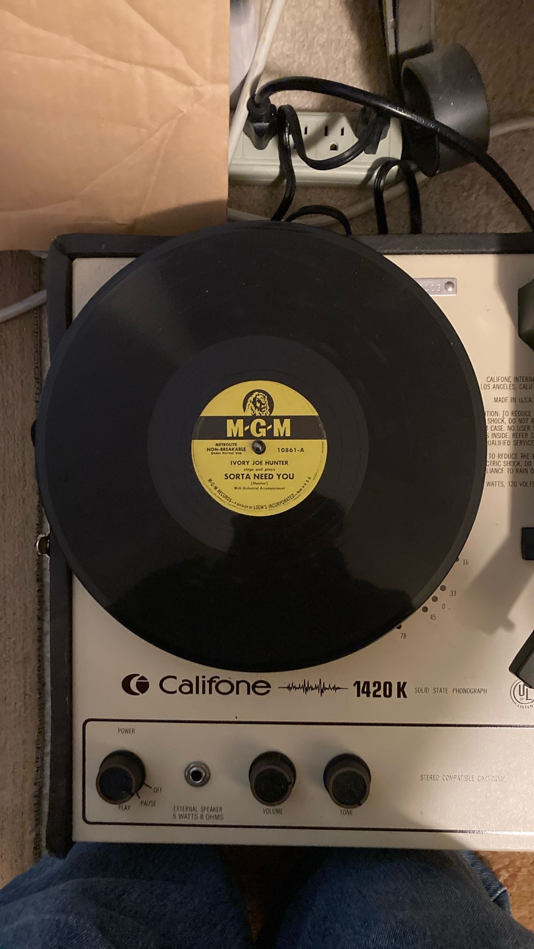 Sorta Need You/You Thrill Me. Ivory Joe Hunter.