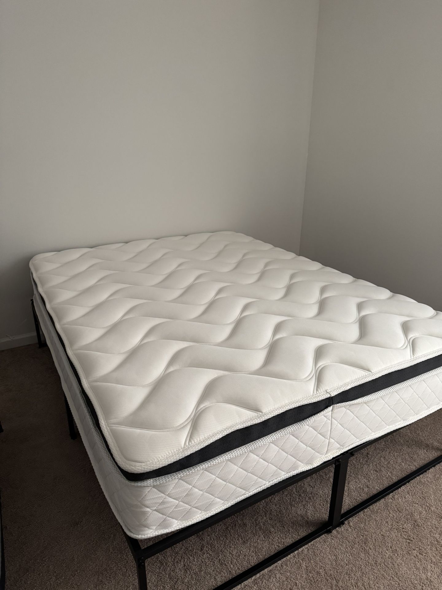 New Queen Size Mattress + Bed Frame 