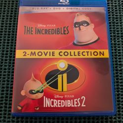 The Incredibles 1 and 2 Blu-ray and DVD