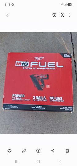 Milwaukee M18 fuel 30g framing nailer tool only new