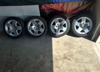 Audi polished Fat five wheels 5x112