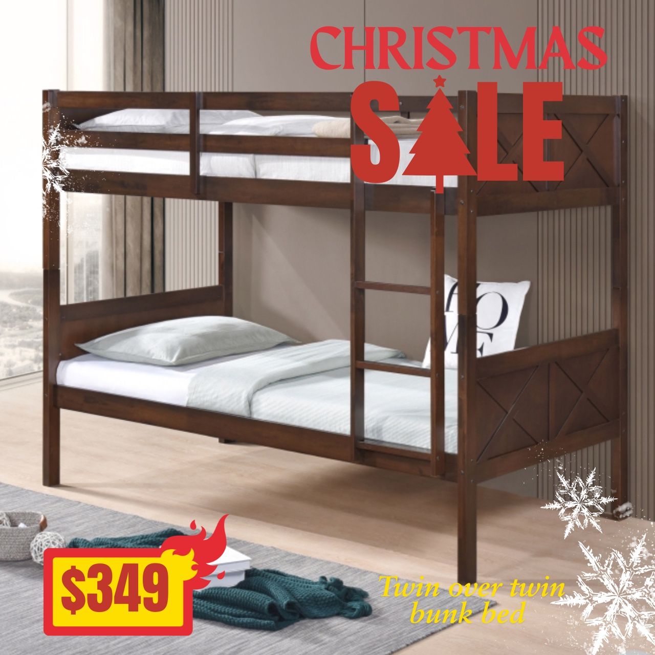 Twin Over Twin Bunk Bed