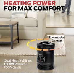 Honeywell 360° Surround Fan Forced Heater New Black HHF360V