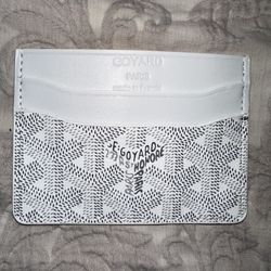 White Goyard Cardholder Wallet