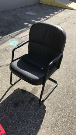 Black Faux Leather Ch A Ir