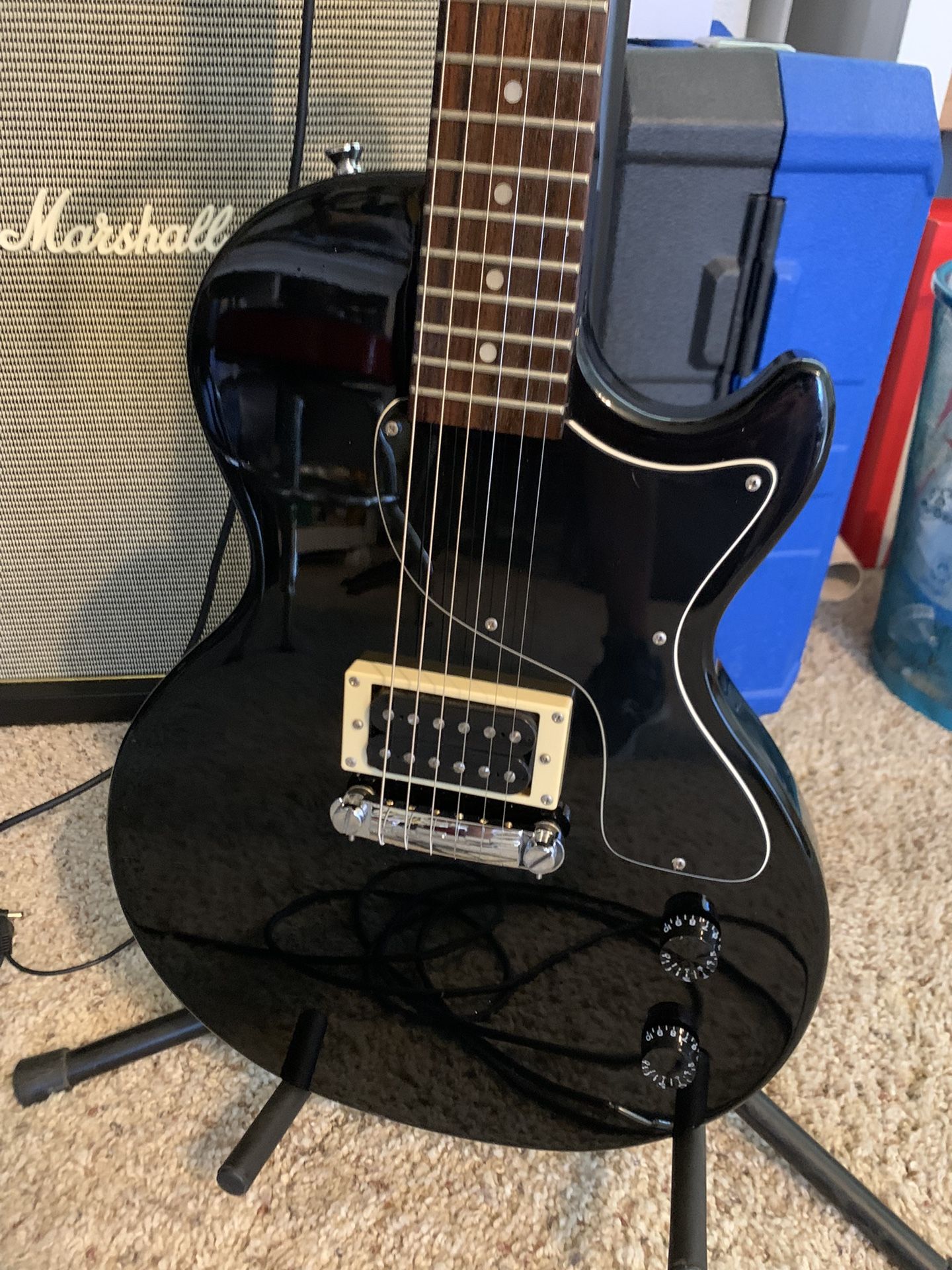2014 Epiphone Les Paul Junior Electric Guitar - Classic Black!