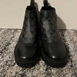 Coach Citysole Chelsea Boot In Signature Canvas