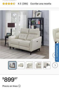 🛋Genuine Leather 2-Seater Sofa with Power Recliners – Excellent Condition🛋👍👌