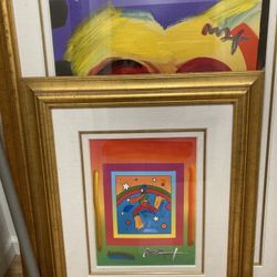 Peter Max Framed Art 