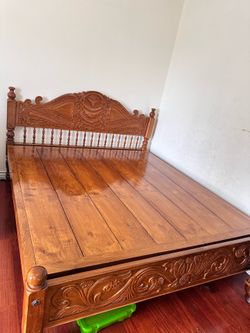 Gorgeous Imported solid TEAK wood  King Size Bed Frame