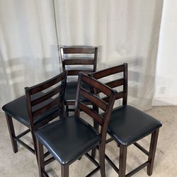 24” Counter Height Dining Chairs / High Stools (4) / Sillas Altas