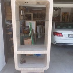 MCM KARL SPRINGER STYLE LIGHTED ETAGERE 73x35x18 $700obo