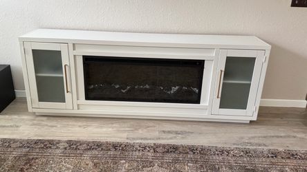 Center Console With Fireplace