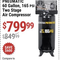 Air Compressor 60 Gallon 