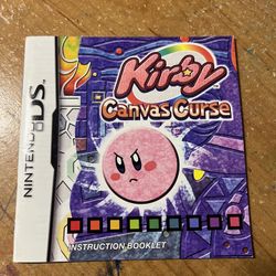 Kirby Canvas Curse - Nintendo NDS Manual Only