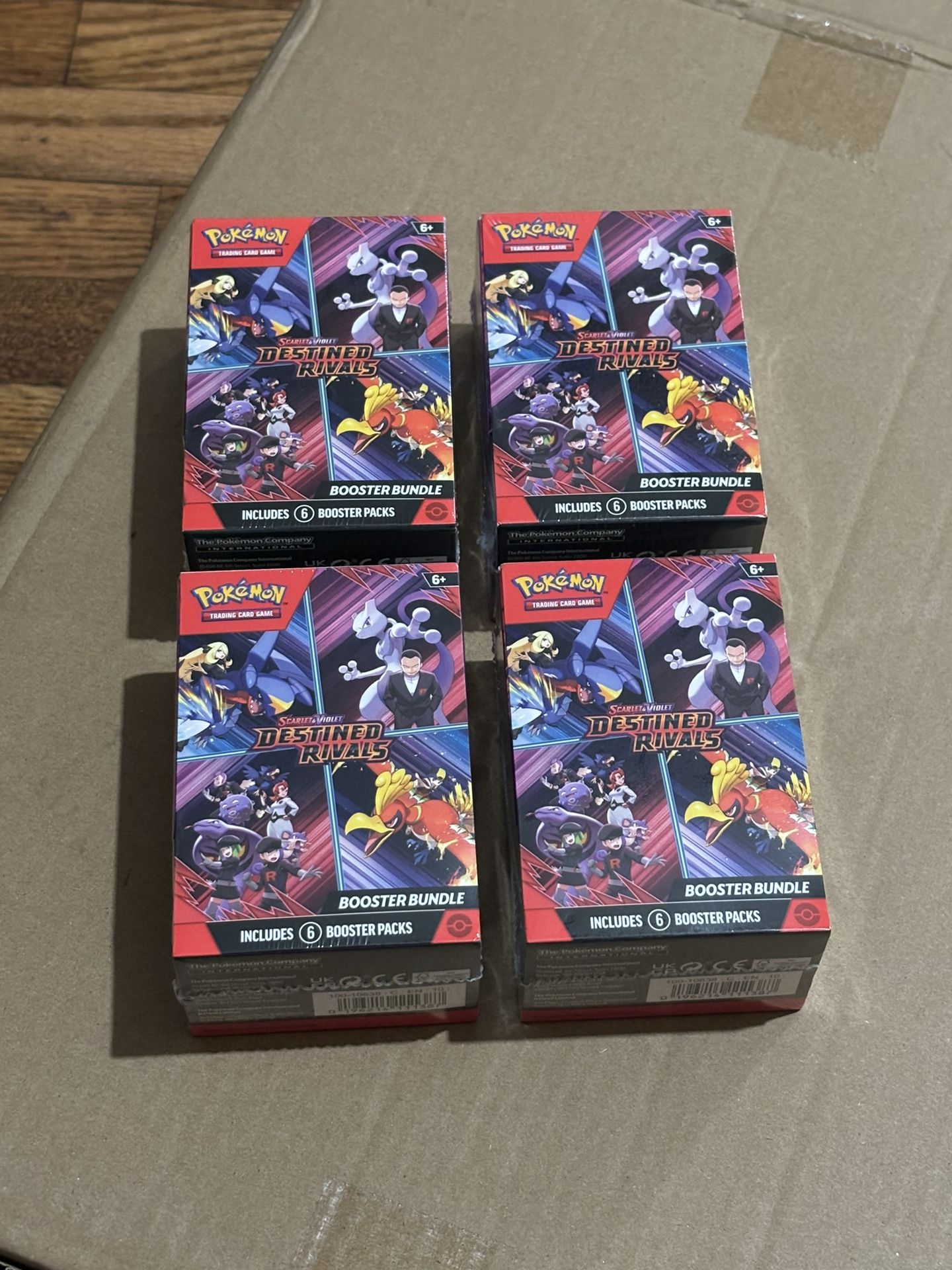 Pokemon TCG Destined Rivals Booster Bundle Box Sealed (4 Boxes) Factory Sealed