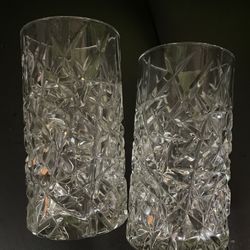 2  Cristal D' Arques / Durand "Sculptra" Highball Glasses