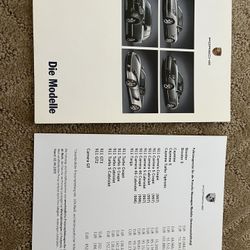 German 2005 Porsche Catalog And Pricing Sheet - Direct From Factory