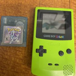 Pokemon Crystal And Gameboy Color
