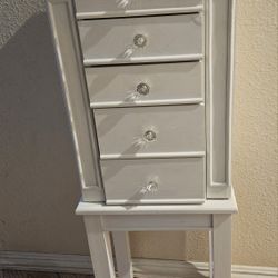 White Jewelry Armoire 