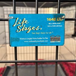 Large 48 “ Double Door Folding Kennel