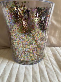 Multi Glitter Acrylic beverage bucket