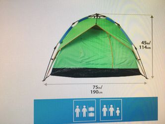 Instant pop up tent for 2-- new never used
