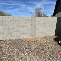 Block Wall Retaining Wall And Stucco 