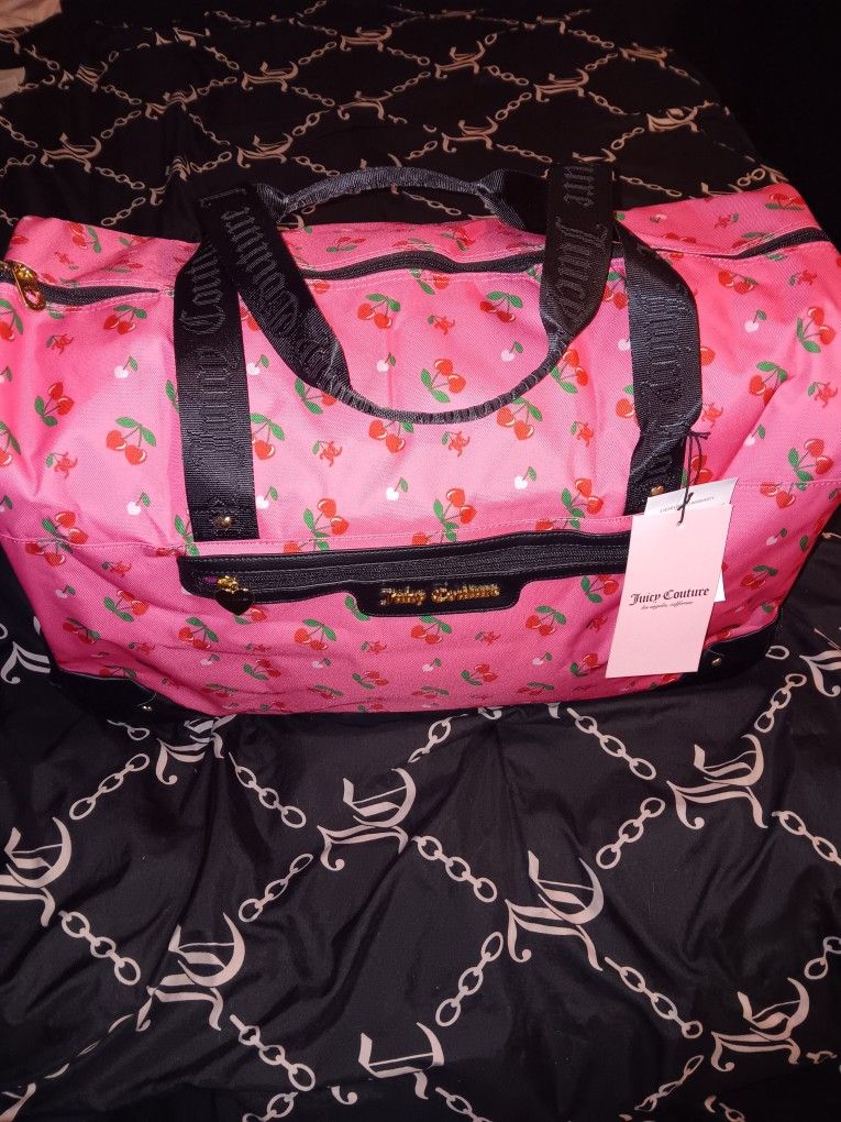 Juicy Couture Cherry Rolling Duffle Bag