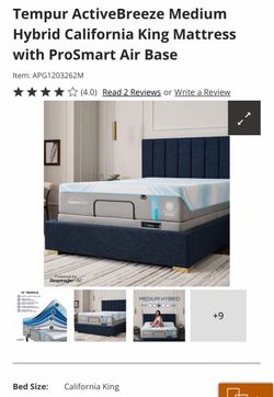 Cal King TEMPUR-ActiveBreeze® Smart Bed