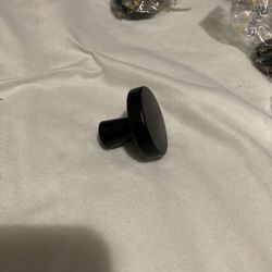 20 Pack Drawer Pulls 1-1/4 Inch Kitchen Cabinet Knobs Solid Round Dresser Drawer Knobs Matte Black