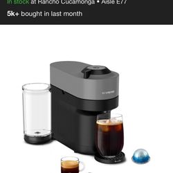 Nespresso vertuo pop+ coffee maker & espresso machine gray 