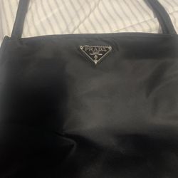 Prada Tessuda Black Nylon Shoulder Bag Like New