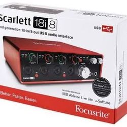 Scarlett Focusrite I818 And Midimix