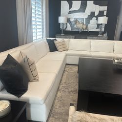 White Sectional 