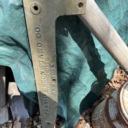 Antique Francis Bacon Piano Sign 
