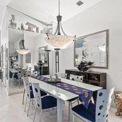 MOVING SALE  78x38 GLASS TABLE  Extends To 90” 