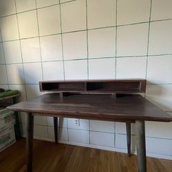 MCM Style Solid Wood Writing Desk