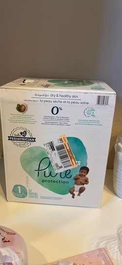 Huge Box Of Pampers Pure Diapers Size 1