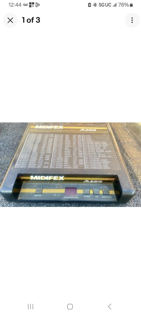 Midifex Multi Effects Processor No Power Supply