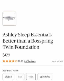 Ashley Sleep Essentials Twin Metal Bed Foundation