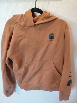 Brown carhartt hoodie kids xl