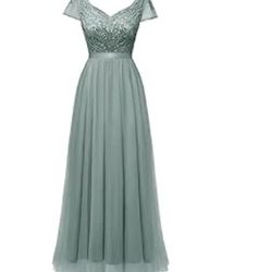  Formal Dress/Prom. Sage Green Unaltered SZ 14