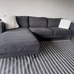 Living Spaces Sectional Sofa Couch Sala 