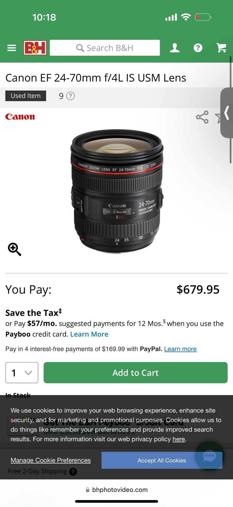 Canon 24-70 F4