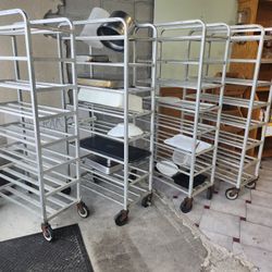Commercial Aluminum Speed Rack for 12" Meat Market Butcher Trays