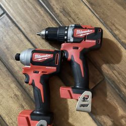 Milwaukee M18 Brushless Combo Drills New Tool Only New 